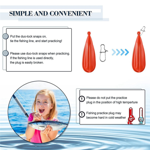 Fishing Practice Plug Casting Baitcasting Rubber S 2