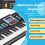 Teclado musical digital para piano eletrônico de 61 teclas M 7