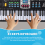 Teclado musical digital para piano eletrônico de 61 teclas M 8