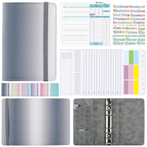 A6 Gradient Macaron Binder Hand Ledger Notebook Le