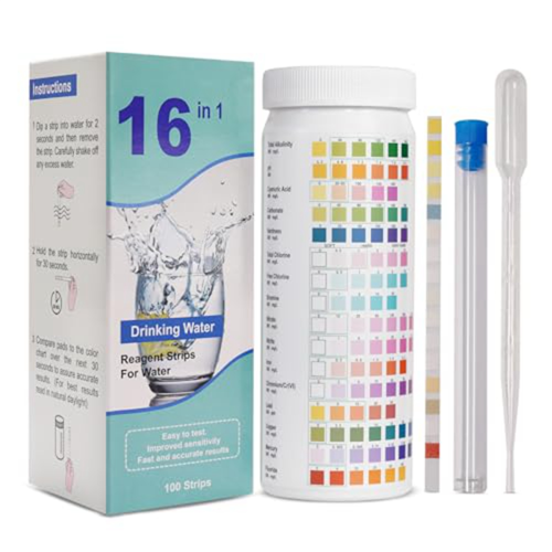16-i-1 vann-teststrimler, drikkesett, 100 strimler 1