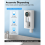 Dispenser per collutorio per bagno, 18,26 oz (540 ml) 6