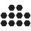 10pcs Tennis Racket Vibration Dampeners Soft 1