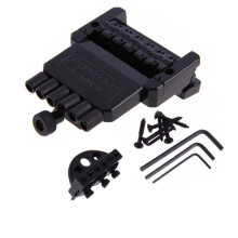 1 set de șa punții pentru chitară headless cu 6 corzi, punte și tailpiece