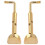 2 stuks legering viool kinsteun schroeven kinsteun klemmen 4