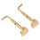 2 stuks legering viool kinsteun schroeven kinsteun klemmen 5