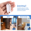 witte draagbare plastic sleutelhanger ID-labels 20 stuks 6