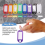 32x Multi-kleuren plastic sleutelhanger ID-tags bagage L 6