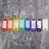 32x Multi-kleuren plastic sleutelhanger ID-tags bagage L 10