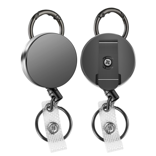 2-pack robuuste intrekbare badgehouderhaspels,