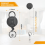 2-pack robuuste intrekbare badgehouderhaspels, 10
