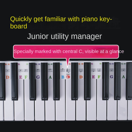 Autocollants pour clavier de piano à queue/électrique 61 touches Sta 2