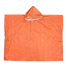 Notfall-Regenmantel, wasserdicht, mit Kapuze, Regenponcho O