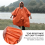 Poncho de pluie à capuche imperméable d'urgence O 5