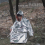 Poncho de pluie à capuche imperméable d'urgence O 9