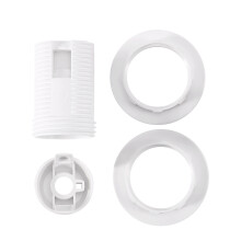Douille d'ampoule E14 à vis en plastique