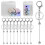 Beadable Keychain Bars Metal Bead Set for DIY Craf 4