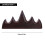 Kalligrafiepenseelhouder Chinese Rust Hout Five-Fi 11