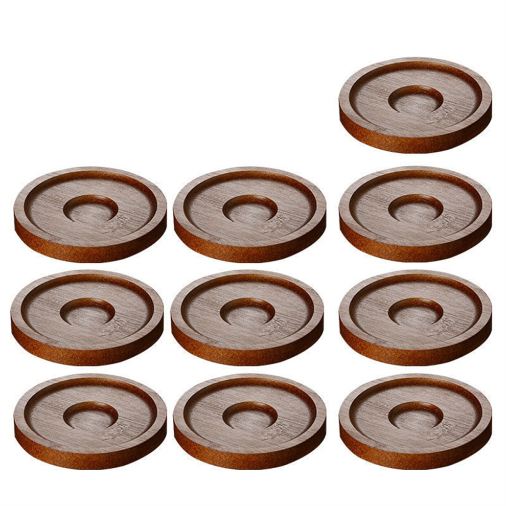 10 Pezzi Bicchieri Da Vino Sottobicchieri Da Tavolo Bicchieri Rotazione Vetro