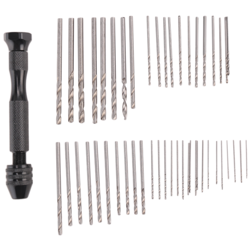 Set di trapani a mano con morsa di precisione e 49 pezzi mini 2