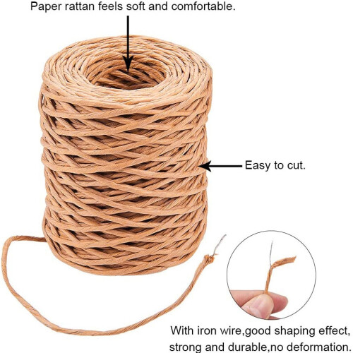 1,0 mm hellbraun Floral Bind Wire Wrap Twine Hand 2