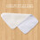 2 Pcs Cleaning Mop Cloths Replacement for ZQ610 ZQ 7