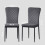 AINPECCA 4PCS Dinning Chair Velvet Grey High Backrest Home 5