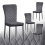 AINPECCA 4PCS Dinning Chair Velvet Grey High Backrest Home 1