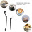 Coffee Machine Cleaning Brush with Spoon Tool Set 9