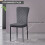 AINPECCA 4PCS Dinning Chair Velvet Grey High Backrest Home 7