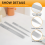 3-Piece Nail File Set Stainless Steel Double-Sided 8