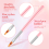 8-teiliges Farbstift-Set mit rosa Blütenblättern, Nagelbürste, Sho 7