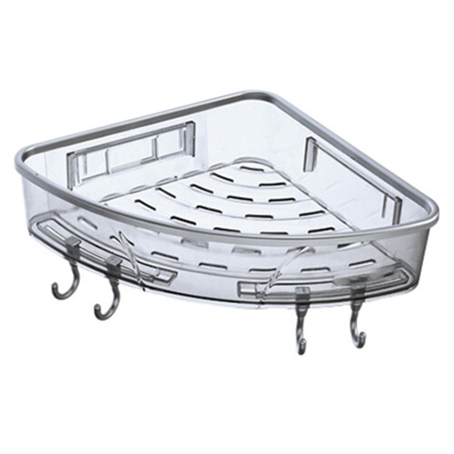 1 Pcs Wall-Mounted Triple-Cornered Storage Rack,Ba 1