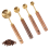 Messlöffel-Set Holzgriff Edelstahl S 4