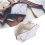 Estojo de lápis de papelaria de PU de mármore branco Makeu 8