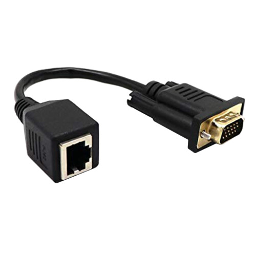 Cable adaptador de red VGA a RJ45 a VGA de red C