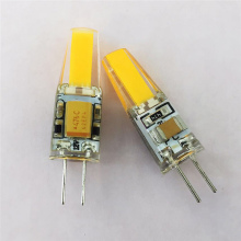 10 buc. Mini becuri LED COB cu soclu G4, 3W, în formă de lumânare, R