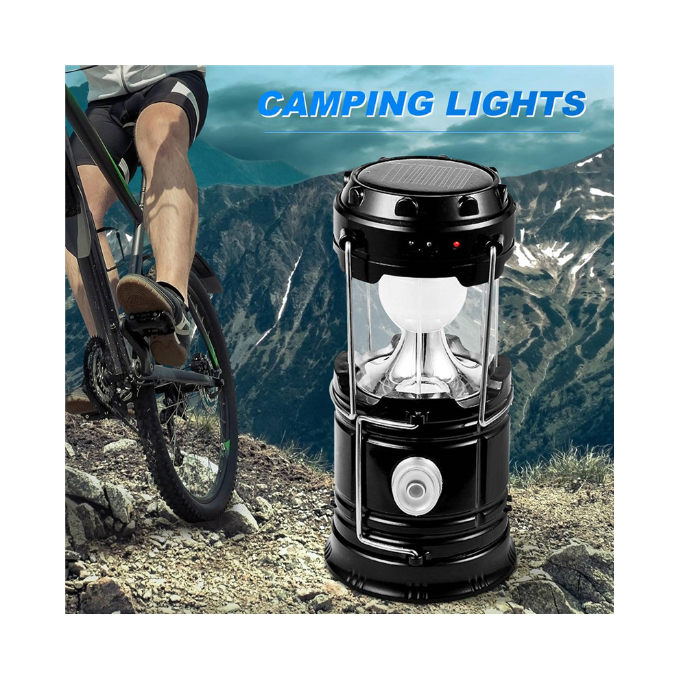 Semoic Solar Led Portable Lantern Telescopic Torch Lamp M Light