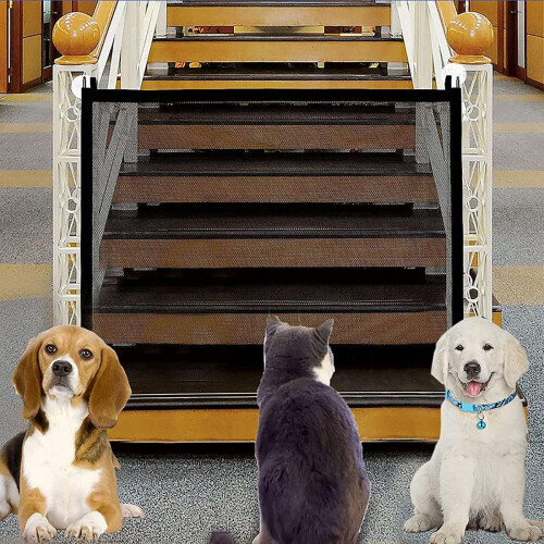 Pet Safety Guard Mesh Hundetor, Pet Gate Magic für 2