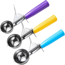 Cupe împărțite, set de 3 linguri pentru biscuiți, lingură de înghețată