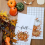Set van 2 herfstkeukendoeken, oranje pompoen 8
