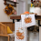 Set van 2 herfstkeukendoeken, oranje pompoen 3