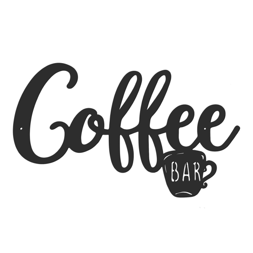 Placa de parede de metal para café pendurado, cabeça de panela pendurada 1