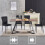 AINPECCA (Black, 4PCS) Dinning Chair Velvet High Backrest 5