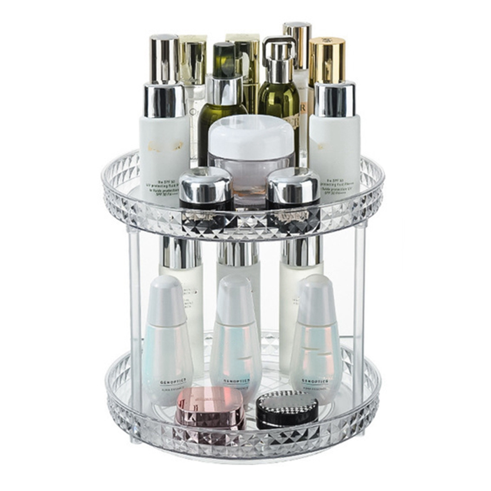 Boîte de rangement rotative pour cosmétiques, organiseur de maquillage