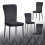 AINPECCA (Black, 4PCS) Dinning Chair Velvet High Backrest 1