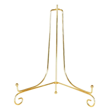 Gold Iron Art Display Stand – Craft Bracket for Photos, Books & Frames, 12cm High