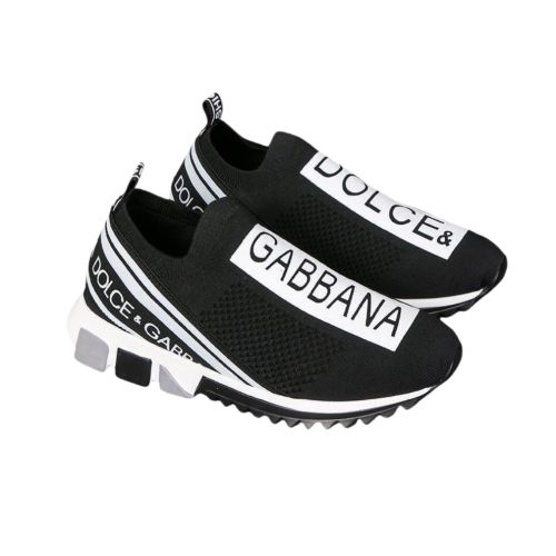 (Black, UK8/EUR42) Womens Knit Speed Runner Shoes Trainer Sneaker UK