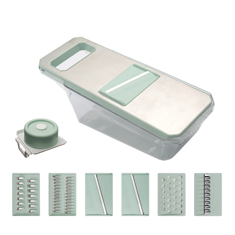 Cortador Manual De Verduras De Seguridad Multifuncional De Metal-image