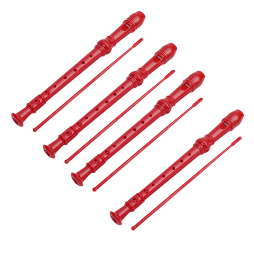 Red ABS Recorder Treble 8-Hole Musical Instrument 2